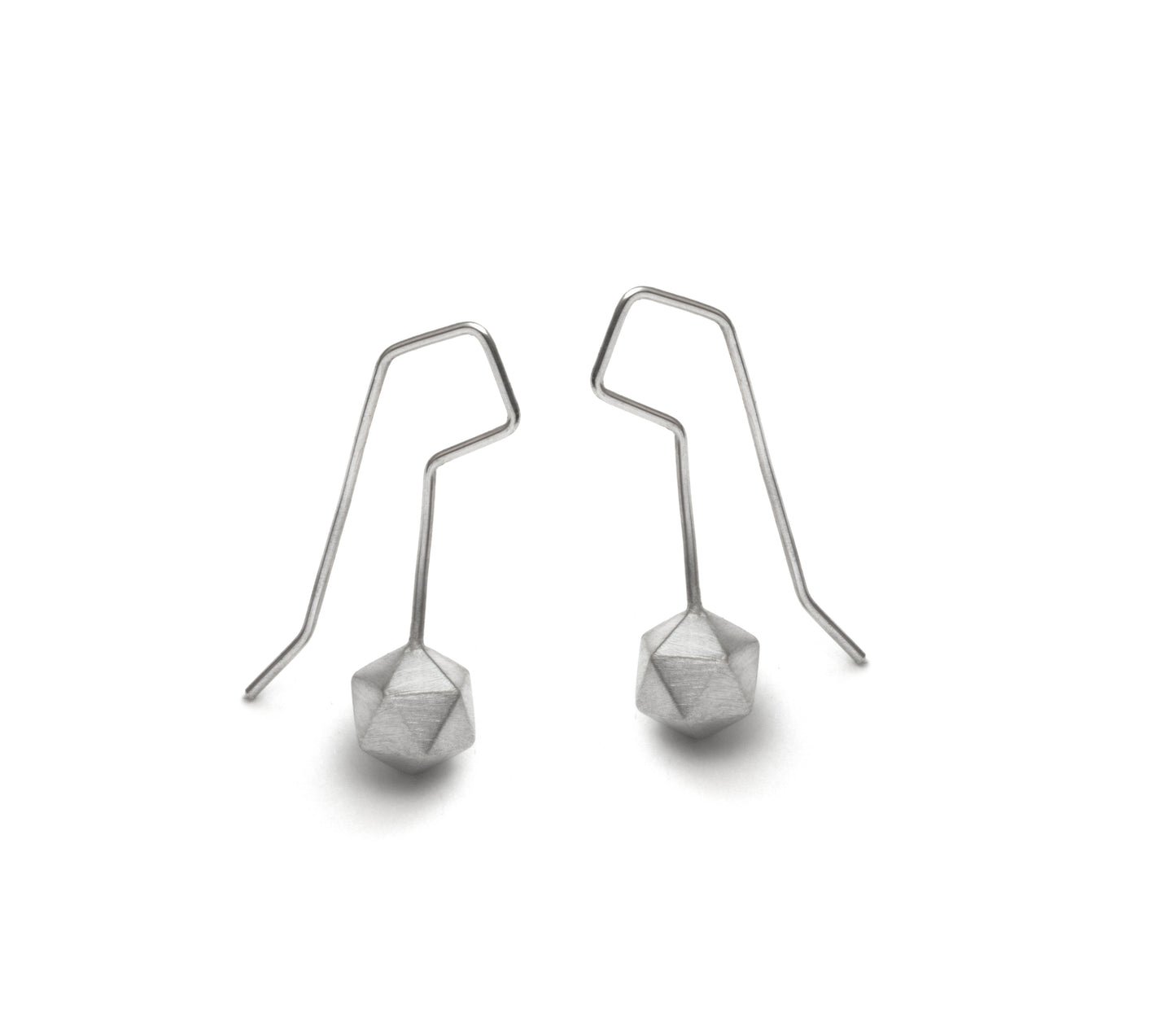 Icosahedron Hook Earrings