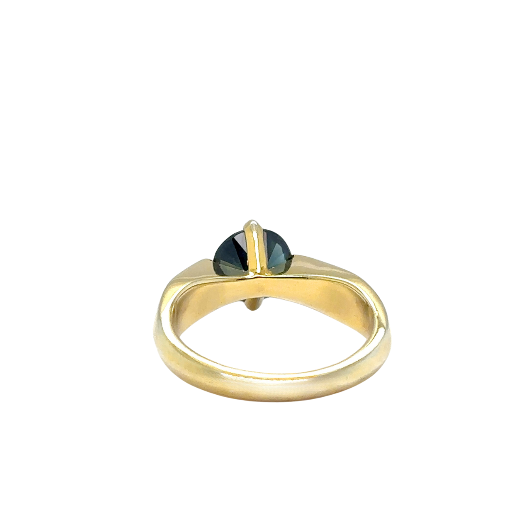 Eclipse Sapphire Solitaire Ring