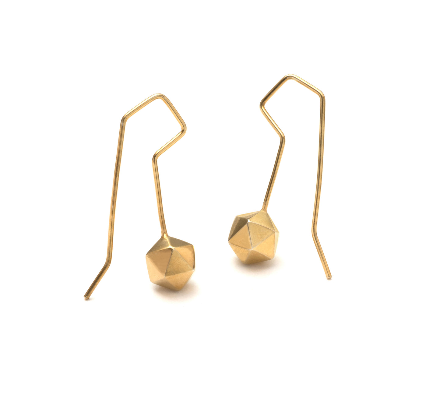 Icosahedron Hook Earrings